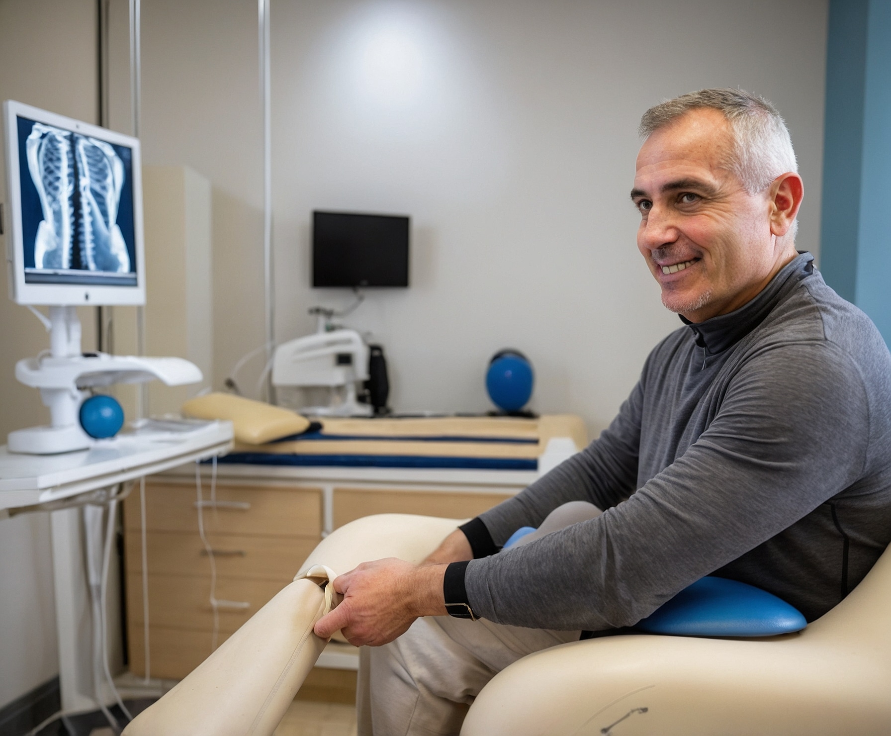 Recuperación de lesión con fisioterapia moderna